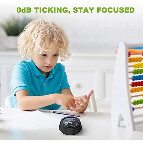  [아마존베스트]BALDR Digital Timer with Magnetic Holder, Egg Timer, LCD Screen, Magnetic Kitchen Clock, Kitchen Timer with Loud Beeper, Rotating Timer for Cooking, Baking, Sports etc. (Black)