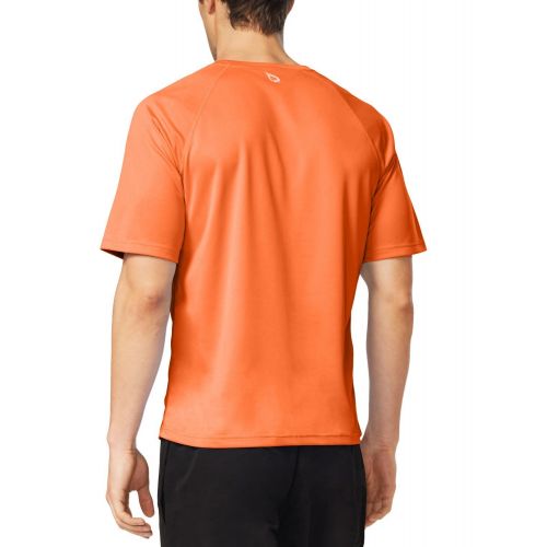  BALEAF Mens Short Sleeve Solid Sun Protection Quick-Dry Rashguard Swim Shirt UPF 50+