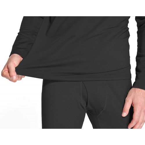  BALEAF Mens Heavyweight Thermal Shirt Fleece Baselayer Long Sleeve Crewneck Top