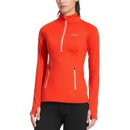 BALEAF Women's Thermal Fleece Pullover Tops Half Zip Thumbholes Winter Long Sleeve Running Jacket Cold Weather