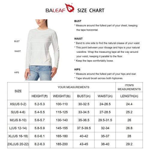  [아마존 핫딜]  [아마존핫딜]Baleaf BALEAF Womens UPF 50+ Sun Protection T-Shirt Long/Short Sleeve Outdoor Performance