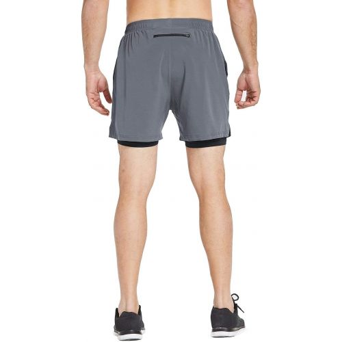  [아마존 핫딜] [아마존핫딜]BALEAF Baleaf Mens 5 Inches Running Athletic Shorts Zipper Pocket