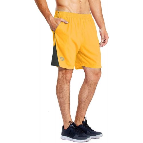  [아마존 핫딜] [아마존핫딜]Baleaf Mens 7 Quick Dry Workout Running Shorts Mesh Liner Zip Pockets