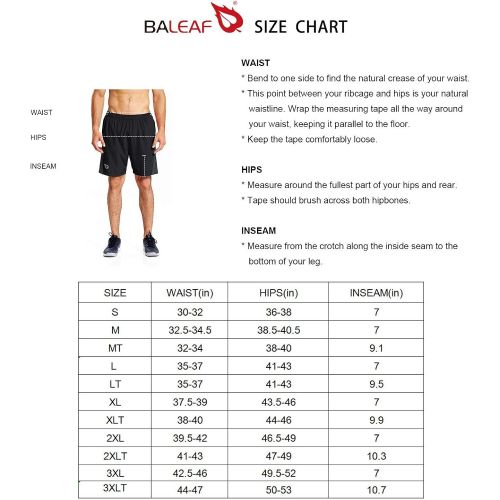  [아마존 핫딜] [아마존핫딜]Baleaf Mens 7 Quick Dry Workout Running Shorts Mesh Liner Zip Pockets