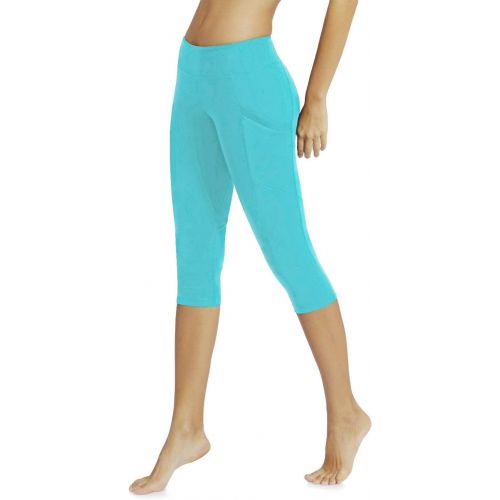  [아마존 핫딜] [아마존핫딜]BALEAF Womens and Girls Yoga Workout Capris Leggings Side Pocket for 5.5 Mobile Phone