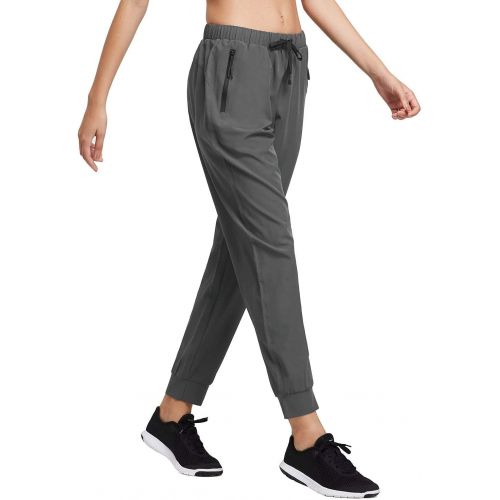  [아마존 핫딜] [아마존핫딜]BALEAF Womens Lightweight Running Pants Woven Joggers Sun Protection UPF 50+ Zipper Pockets