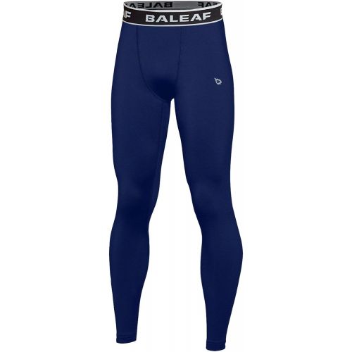  [아마존핫딜][아마존 핫딜] Amazon Baleaf Youth Boys Compression Thermal Baselayer Sport Basketball Tights Fleece Lined Leggings Navy Size L