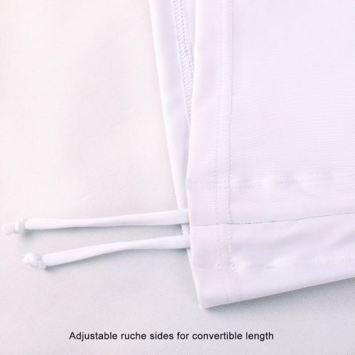  [아마존핫딜][아마존 핫딜] BALEAF Womens Long Sleeve Half-Zip Sun Protection Rashguard Side Adjustable Swim Shirt White Size XS at Amazon Women’s Clothing store