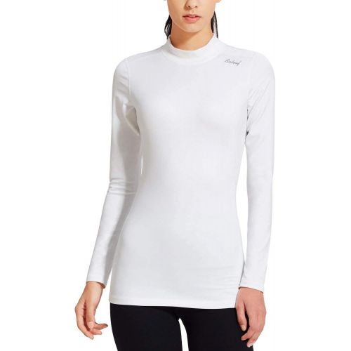  [아마존 핫딜] BALEAF Womens Fleece Thermal Mock Neck Long Sleeve Running Shirt Workout Tops