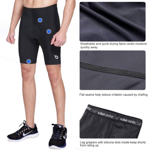  [아마존 핫딜]  [아마존핫딜]BALEAF Baleaf Herren Elite Radlerhose 3D PRO II Gel Sitzpolster Kurz Radhose Kompression Shorts UPF 50+