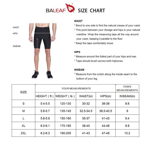  [아마존 핫딜]  [아마존핫딜]BALEAF Baleaf Herren Elite Radlerhose 3D PRO II Gel Sitzpolster Kurz Radhose Kompression Shorts UPF 50+