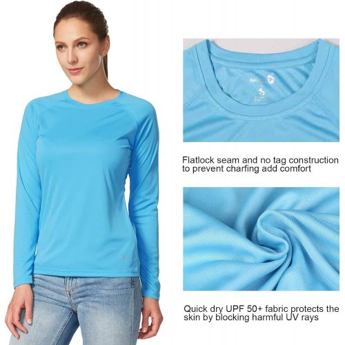  BALEAF Womens UPF 50+ Sun Protection T-Shirt SPF Long/Short Sleeve Outdoor Performance Hiking Shirt