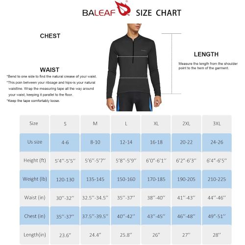  BALEAF Mens Cycling Jersey Top Half Zip Bike Shirt 4 Rear Pockets Mountain Bicycle Quick Dry Reflective