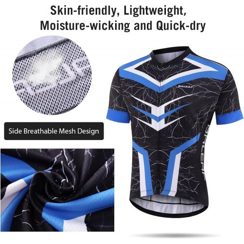  BALEAF Mens Cycling Jersey Set Bicycle Short Sleeve Mountain Bike Shirts Clothing Outfit MTB Summer UPF50+