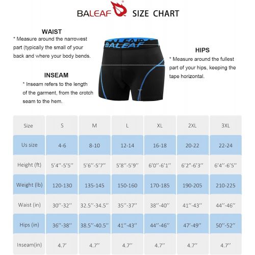  BALEAF Mens Padded Bike Shorts Cycling Underwear 3D Padding Mountain Biking Bicycle Riding Liner Biker