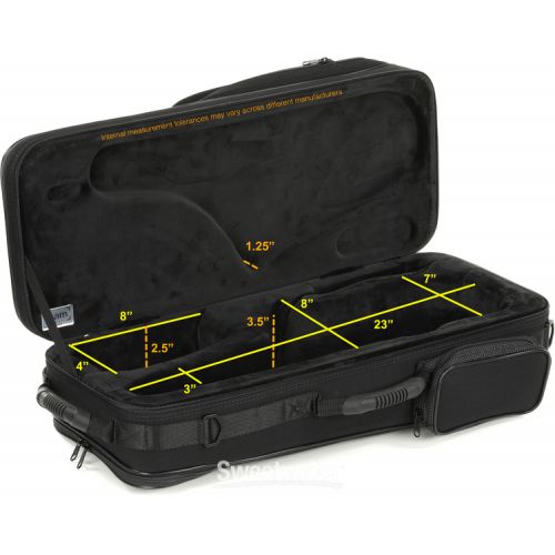  BAM 3021SN Trekking Alto Saxophone and Softpack Soprano Saxophone Cases - Black