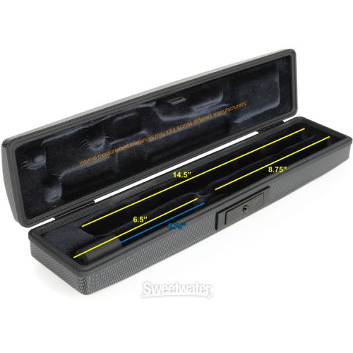  BAM 4019XLC Hightech Slim Flute Case - Black Carbon Look