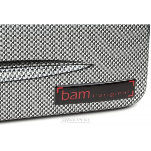  BAM 4009XLSC Hightech Flute Case - Silver Carbon Look
