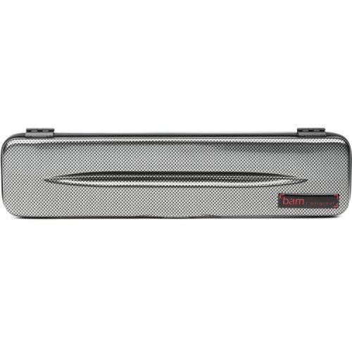  BAM 4009XLSC Hightech Flute Case - Silver Carbon Look