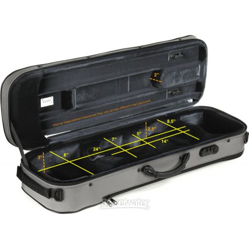  BAM 5001SG Stylus Violin Case - Grey