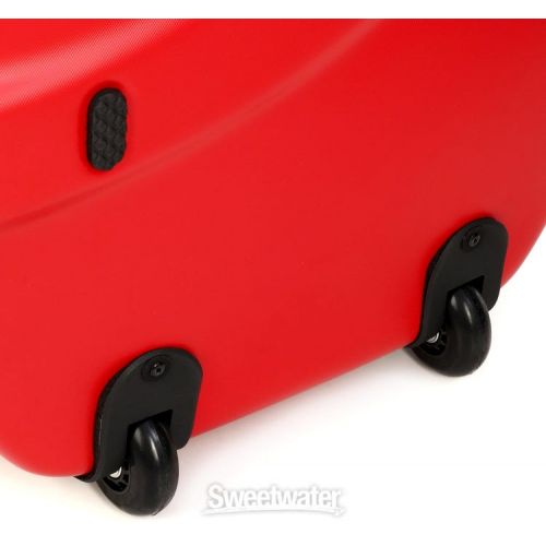  BAM 1001SWRG Classic Cello Case with Wheels - Pomegranate Red