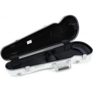 BAM SUP2002XLWS Supreme Ice Hightech Polycarbonate Contoured Violin Case - Silver