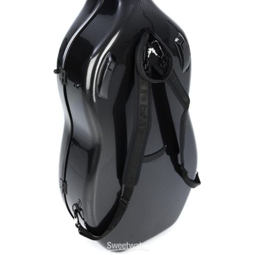  BAM 1002XLC Hightech Adjustable Cello Case - Black Carbon Look