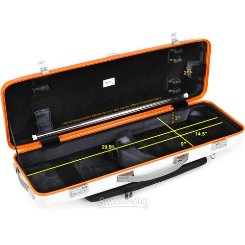  BAM ICE2018XLWO Supreme Ice Hightech Oblong Violin Case - Orange