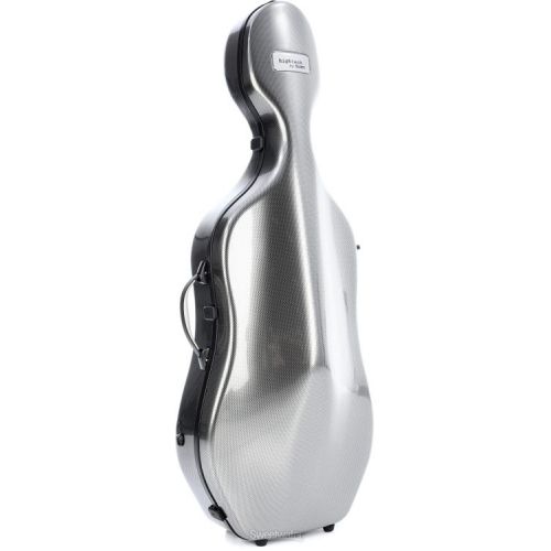  BAM 1004XLSC Hightech Compact Cello Case - Silver Carbon Look