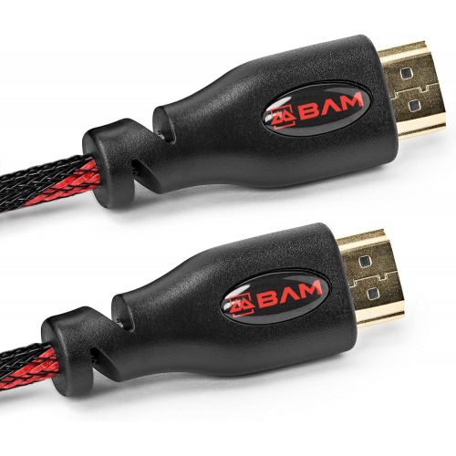  [아마존베스트]BAM 3 Pack High Speed 4K HDMI Cables  10’ Long