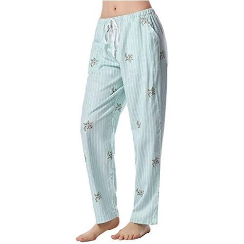  Bamboo COOL Womens Pajama Pants Bamboo Viscose Soft Longue Pants Print Sleep Bottoms with Pockets