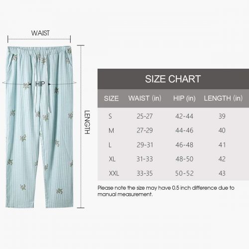  Bamboo COOL Womens Pajama Pants Bamboo Viscose Soft Longue Pants Print Sleep Bottoms with Pockets