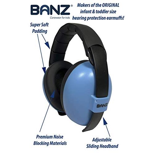  [아마존베스트]BANZ Baby Banz Earmuffs Infant Hearing Protection  Ages 0-2+ Years  THE BEST EARMUFFS FOR BABIES & TODDLERS  Industry Leading Noise Reduction Rating  Soft & Comfortable  Baby Ear P