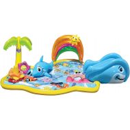 BANZAI Splish Splash Water Park JR, Length: 90 in, Width: 52 in, Height: 24 in, Junior Inflatable Outdoor Backyard Water Splash Toy, Multicolor