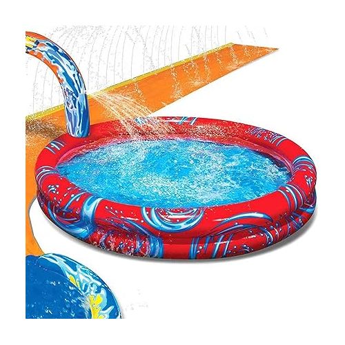  Banzai Cyclone Splash Inflatable Water Park with Pool, Sprinkler, and Waterslide