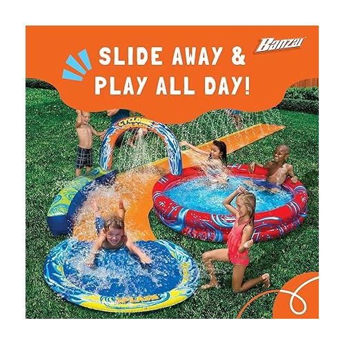  Banzai Cyclone Splash Inflatable Water Park with Pool, Sprinkler, and Waterslide