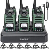 BAOFENG GMRS Radio GM-15 Pro(Upgrade of UV-5R),NOAA Weather Receiver & Scan Radio Rechargeable Long Range Two Way Radio Handheld Radios with Six-Way Multi-Unit Charger Station Programming Cable