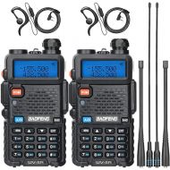 Baofeng UV-5R Ham Radio Long Range UV5R Wakie Talkies Dual Band VHF UHF Rechargeable Handheld Two Way Radio for Survival Gear,2Pack