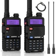 BAOFENG UV-5G (UV-5X) GMRS Handheld Radio, Long Range Rechargeable Two Way Radio for Adults NOAA Weather Receiver & Scanner, with Two 15.5