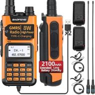 BAOFENG GMRS Radio GM-15 Pro 8W(Upgrade of UV-5R Radio),GMRS Repeater Capable,NOAA Weather Receiver&Scan Radio,Rechargeable Long Range Two Way Radio with Extended Battery USB-C Charger,2 Pack