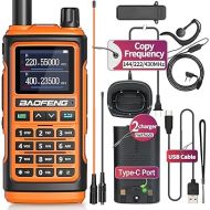 BAOFENG UV-17R Ham Radio Upgrade of baofeng uv-5r Two Way Radio for Adults Long Range Dual Band USB Charger 999 Channels Hand Free VOX Walkie Talkies with Earpiece Flashlight Battery Support Chirp