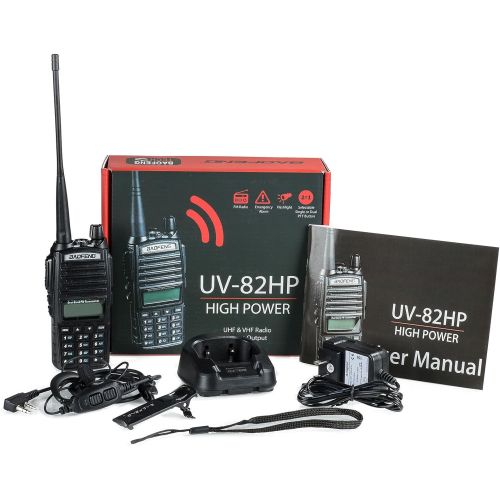  [아마존베스트]BaoFeng UV-82HP High Power Dual Band Radio: 136-174mhz (VHF) 400-520mhz (UHF) Amateur (Ham) Portable Two-Way