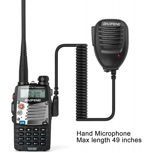  BaoFeng UV-5R 8W Ham Radio Walkie Talkie Dual Band 2-Way Radio with an Extra 3800mAh Battery Handheld Walkie Talkies with Baofeng Hand Mic and Programming Cable