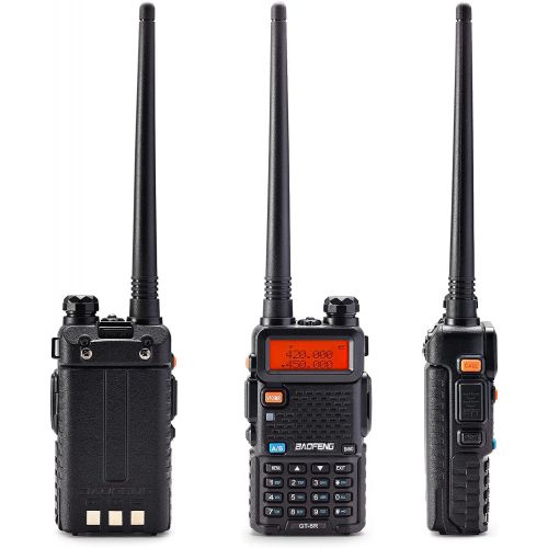  BAOFENG GT-5R Dual Band Two Way Radio 144-148/420-450MHz, FCC Compliant Version Walkie Talkies Long Range Rechargeable, Ham Radio Handheld for Adults, Support Chirp