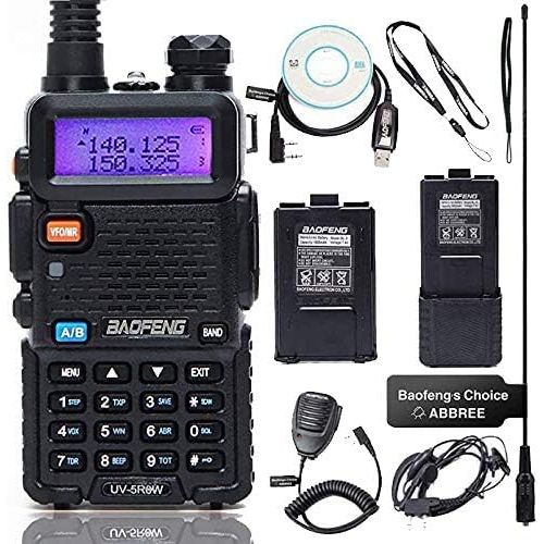  [아마존베스트]BaoFeng UV-5R8W High Power VHF UHF Dual Band Two Way Radio Portable Ham Radio with one More 3800mAh Battery,Speaker, Antenna, USB Program Cable and Earpiece