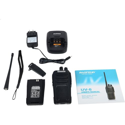  BaoFeng BestFace BAOFENG UV-6 Two Way 136-174400-480MHZ UHFVHF Ham Radio Dual Band Transceiver
