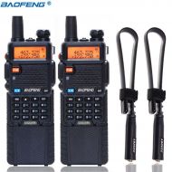 BAOFENG 2PCS BaoFeng UV-5R 8W High Power Tri-Power 1W/4W/8W Portable Dual Band Two-Way Radio 3800mAh Battery & Tactical Antenna