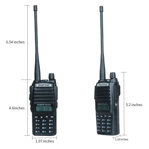  BAOFENG 2 Way Radios Baofeng UV-82 8w High Power Walkie Talkies Dual Band Ham Radio