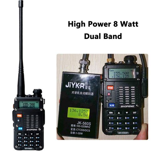  BAOFENG Baofeng UV-5R Radio 8Watt Ham Radio Dual Band Baofeng Walkie Talkie Baofeng BF-F8GP Two Way Radio UHF VHF Walkie Talkies with TID NA-771 Antenna 5 Pack