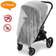 BAOHUA Mosquito Net for Strollers,Mosquito Net for Car Seat and Crib,Universal Size,Long Lasting Infant Insect Shield Netting(2 Pack)
